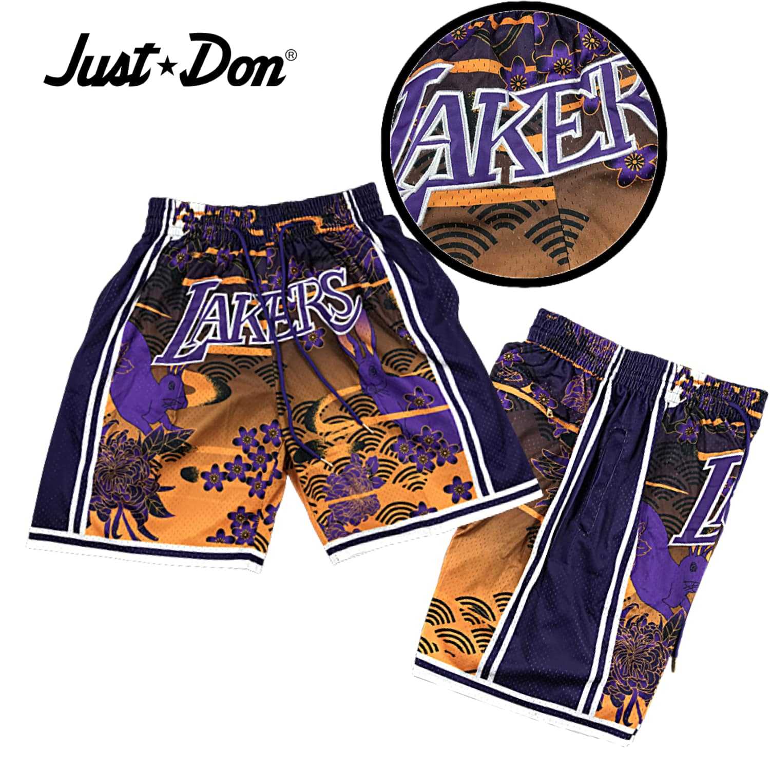 Just Don x Los Angeles Lakers Swingman Shorts | LINE SHOPPING