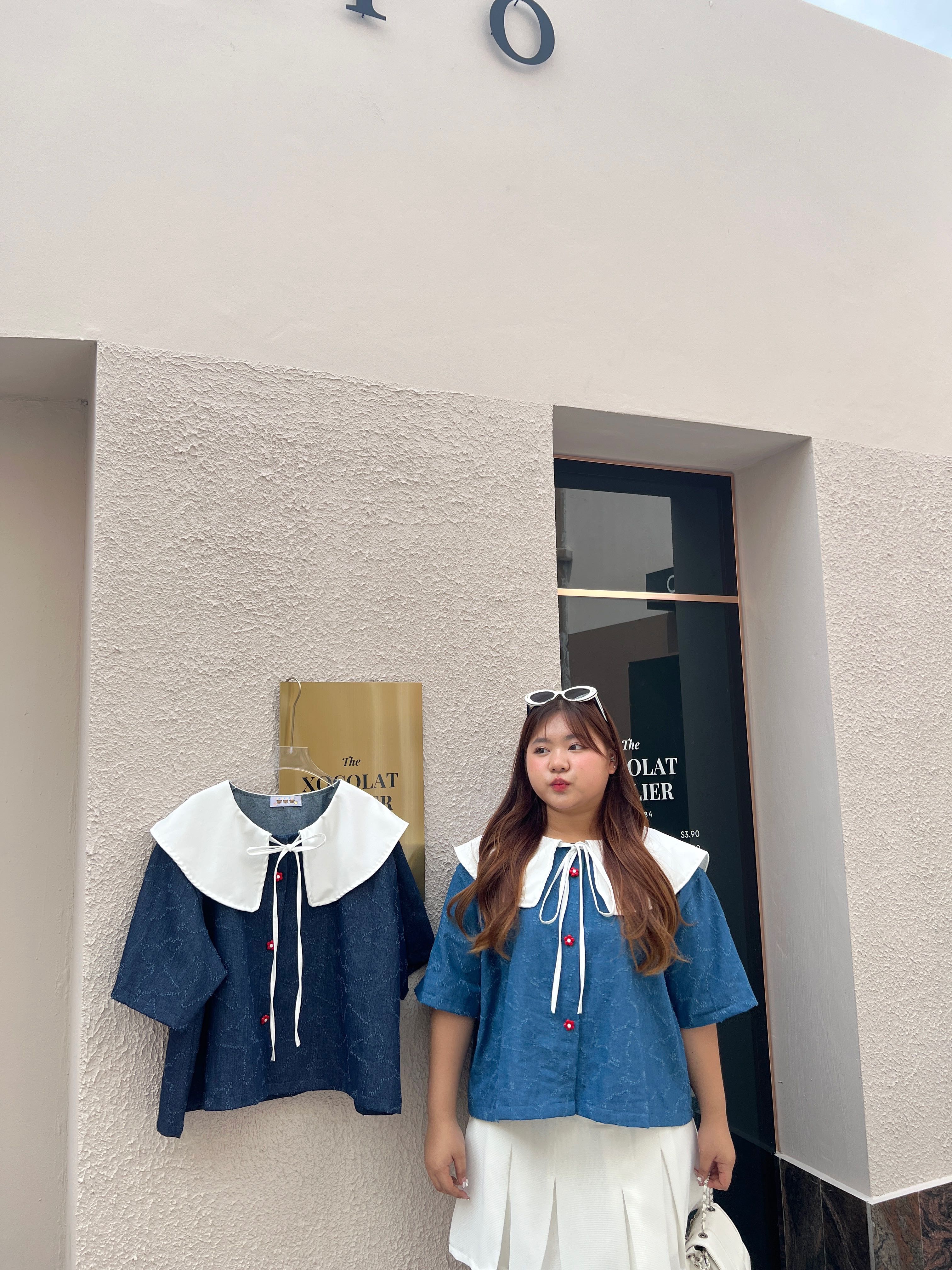 Butterfly Jeans Top🦋”พร้อมส่ง” LINE SHOPPING