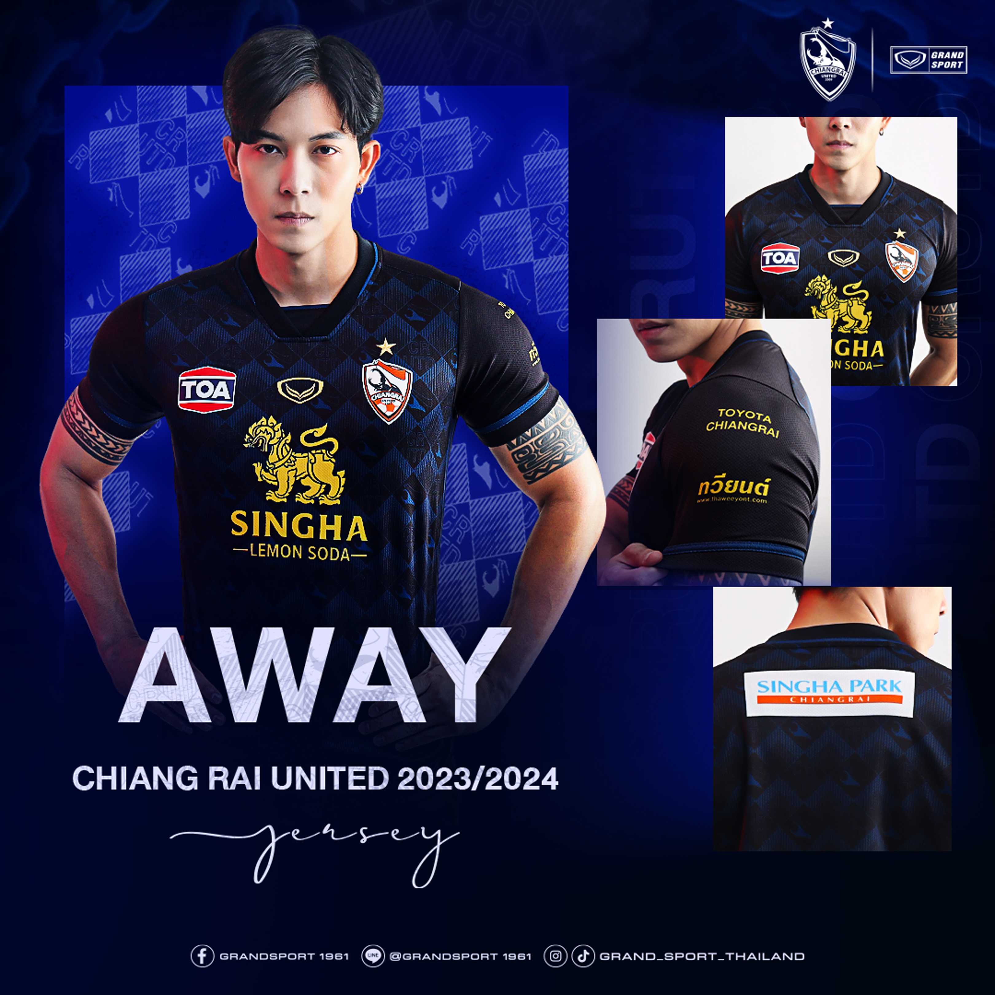 New! เสื้อแข่งไทยลีก 2023/24 AWAY สีดำ | LINE SHOPPING