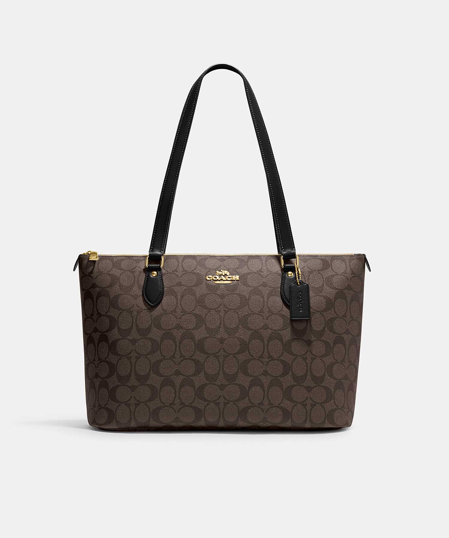 COACH GALLERY TOTE IN SIGNATURE CANVAS CH504 IMAA8 | LINE SHOPPING