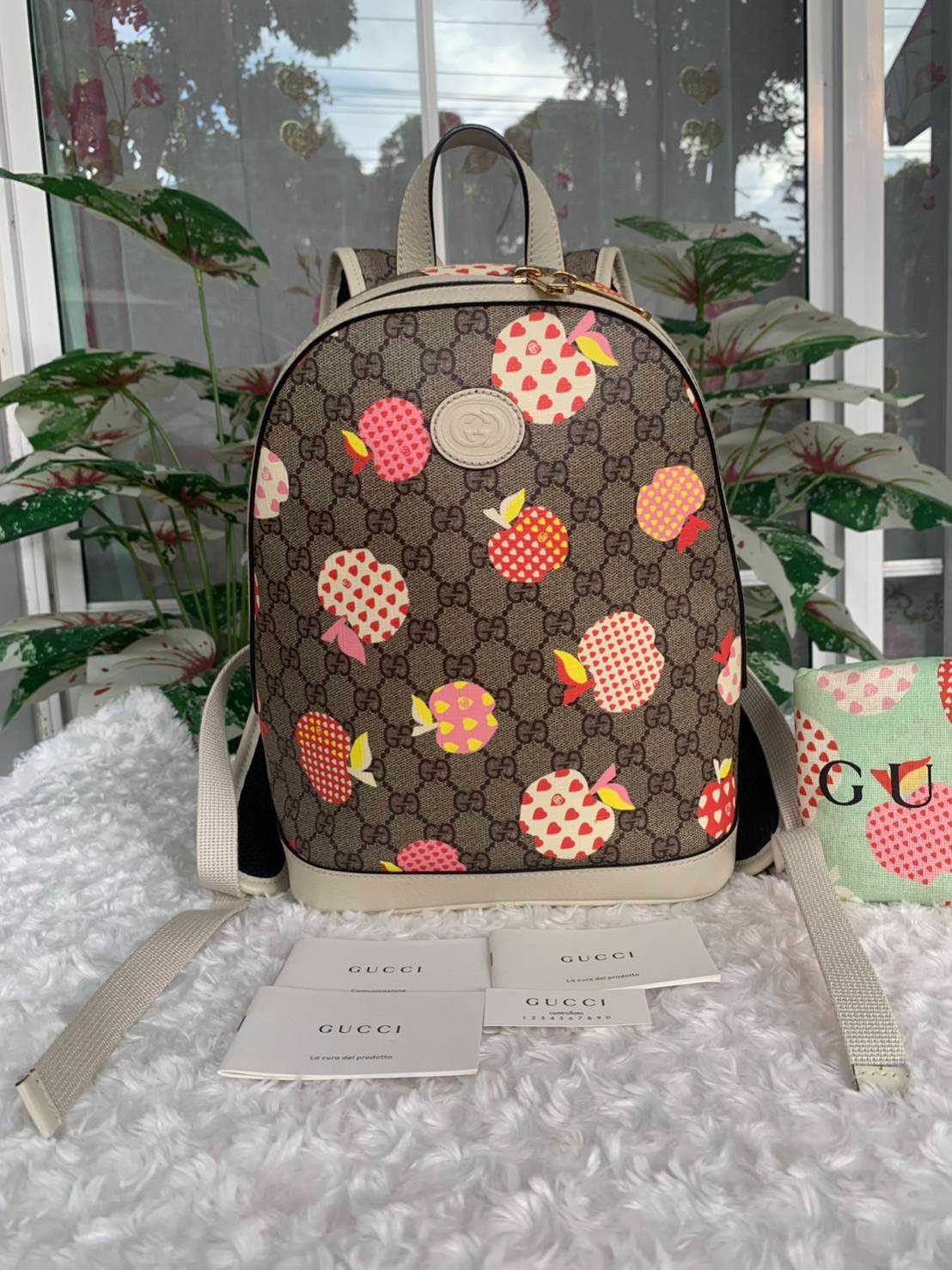 Gucci apple backpack deals