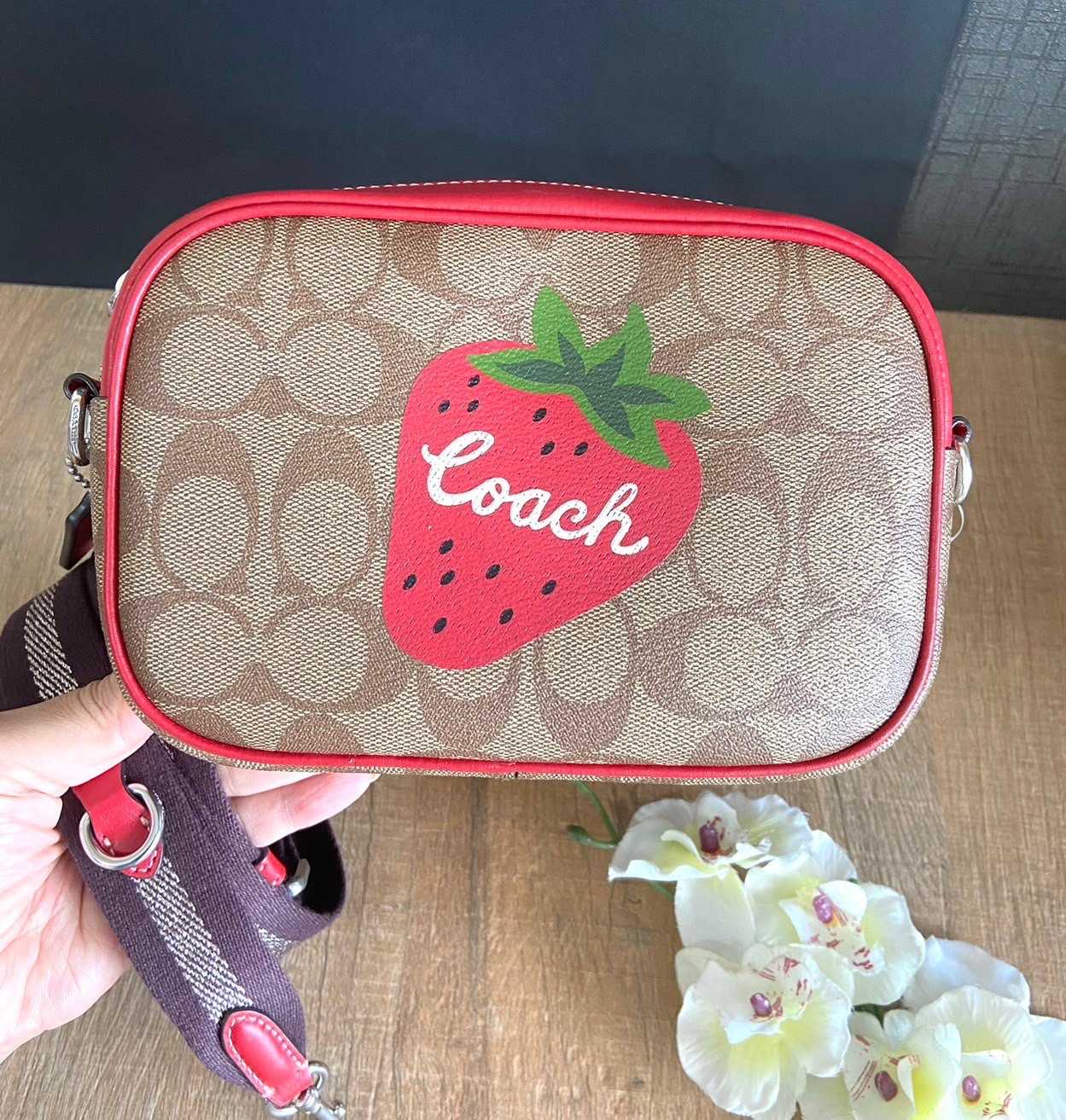 Coach strawberry camera bag outlet