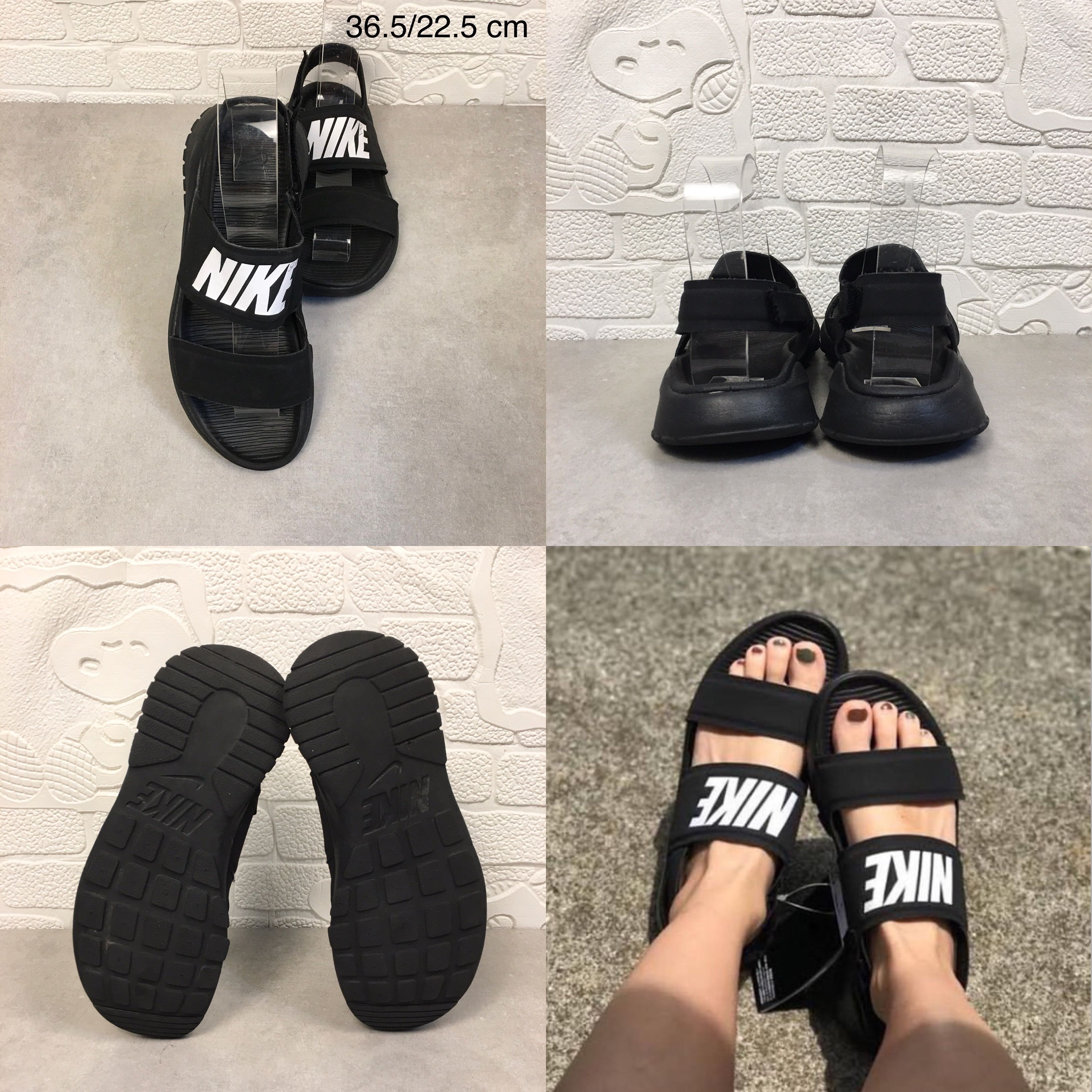 Nike Tanjun Sandals Black LINE SHOPPING