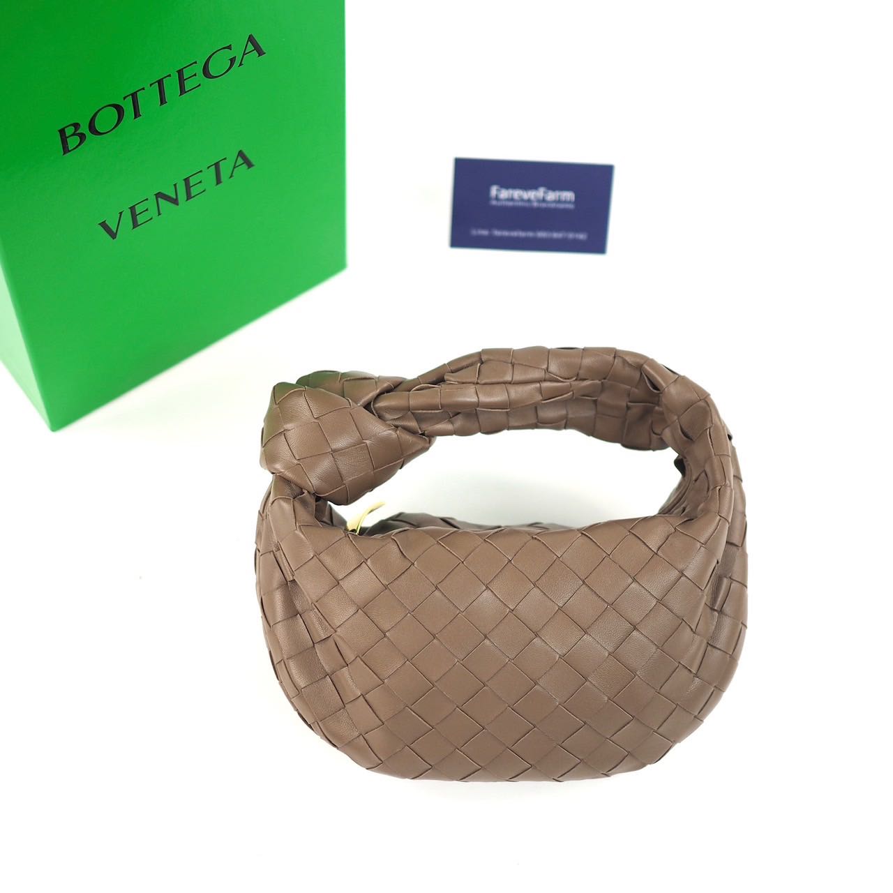 NEW Bottega Veneta Brown Jodie bag.