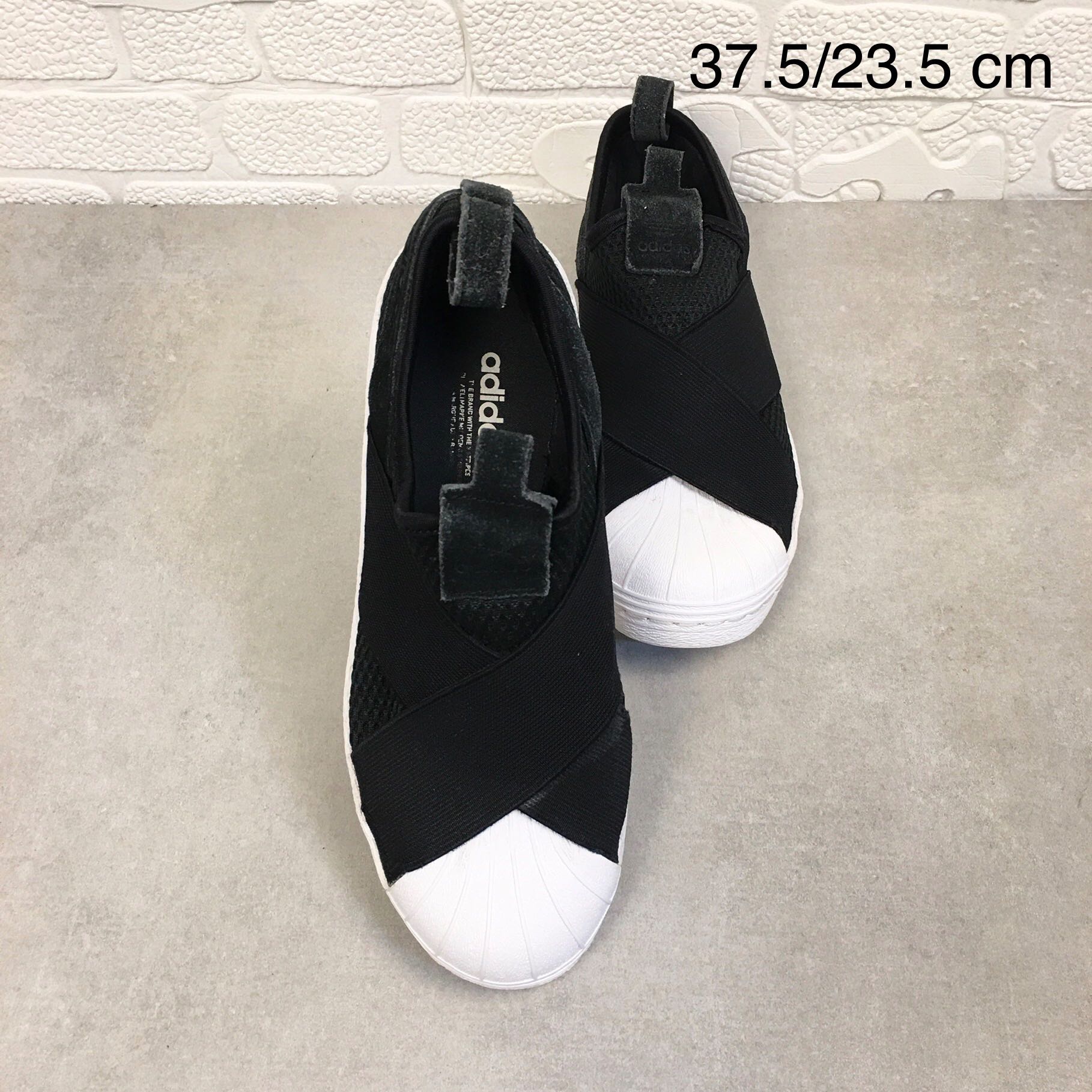 Adidas superstar slip on negras sales