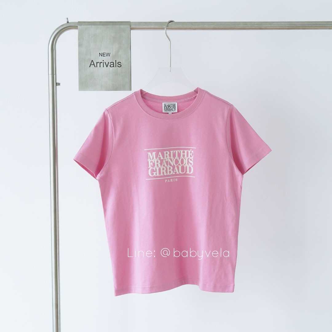 Marithe W CLASSIC LOGO TEE (Pink) | LINE SHOPPING