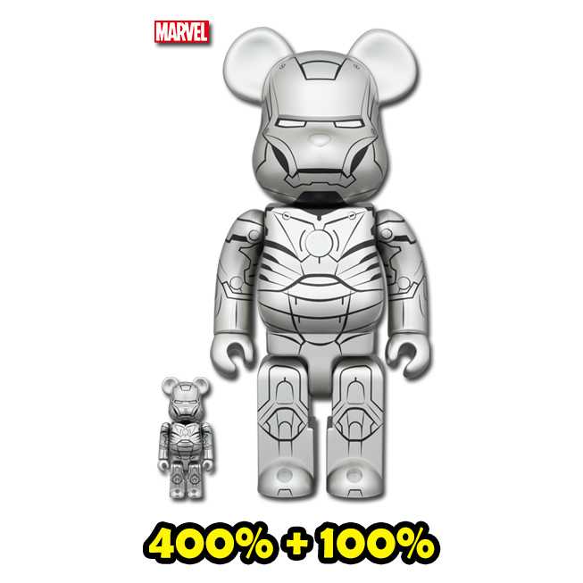 BE@RBRICK IRON MAN MARK II 100％ & 400％ - MEDICOM TOY EXHIBITION