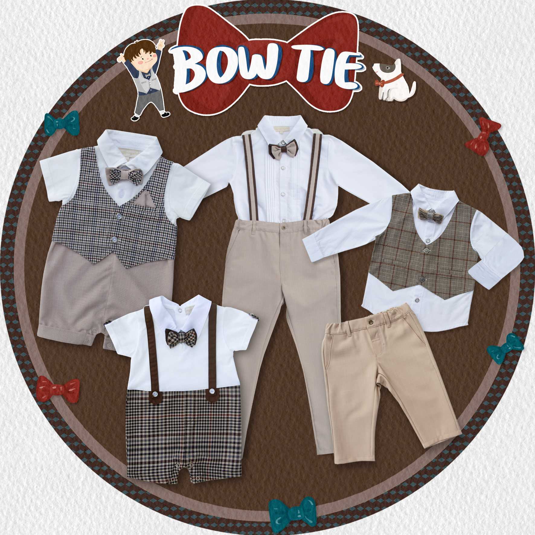 Bow Tie-Top Pajamas - Stock