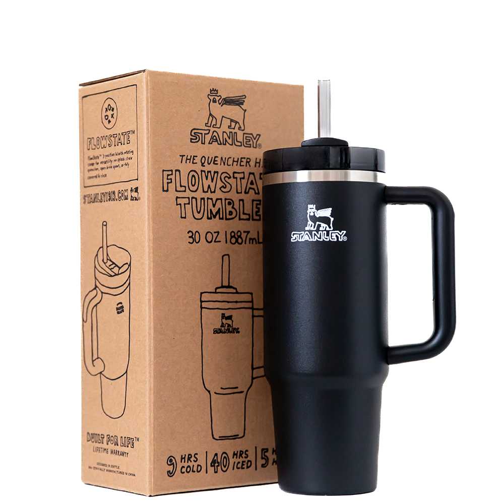 Stanley, Kitchen, Stanley Adventure Quencher Tumbler Cup 4oz Polar White Black  Handle No Bear Htf