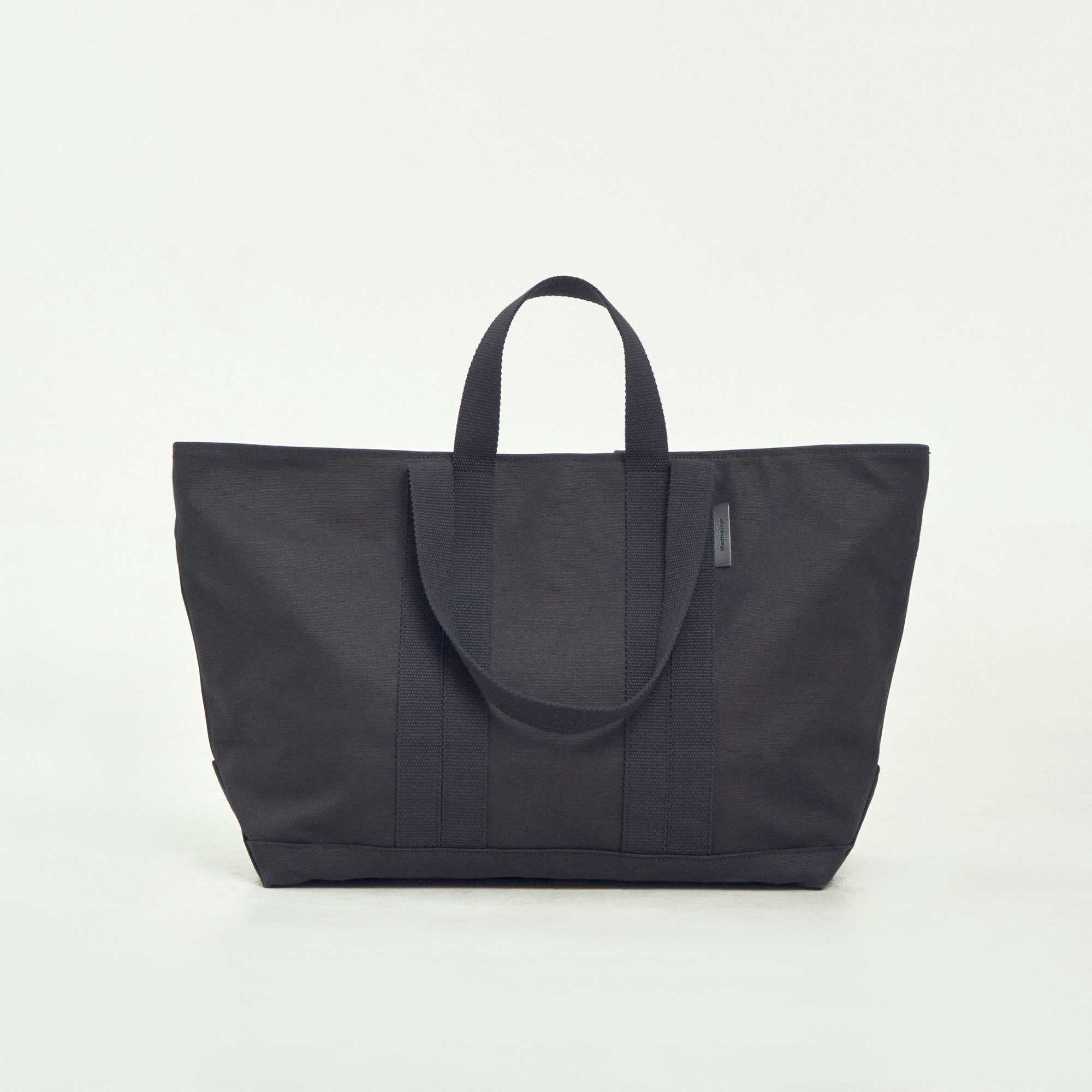 Double Strap Tote Bag Black Large | LINE SHOPPING