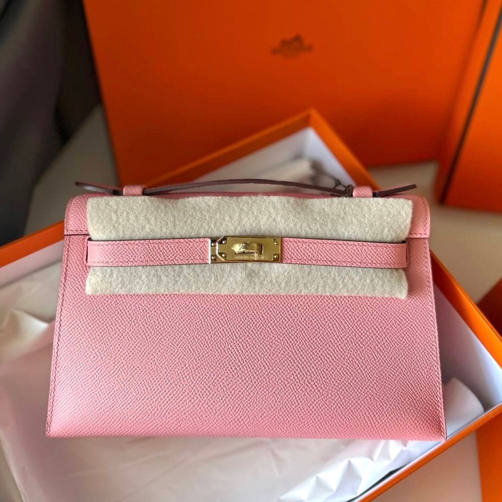 Hermes Kelly Pochette Epsom GHW