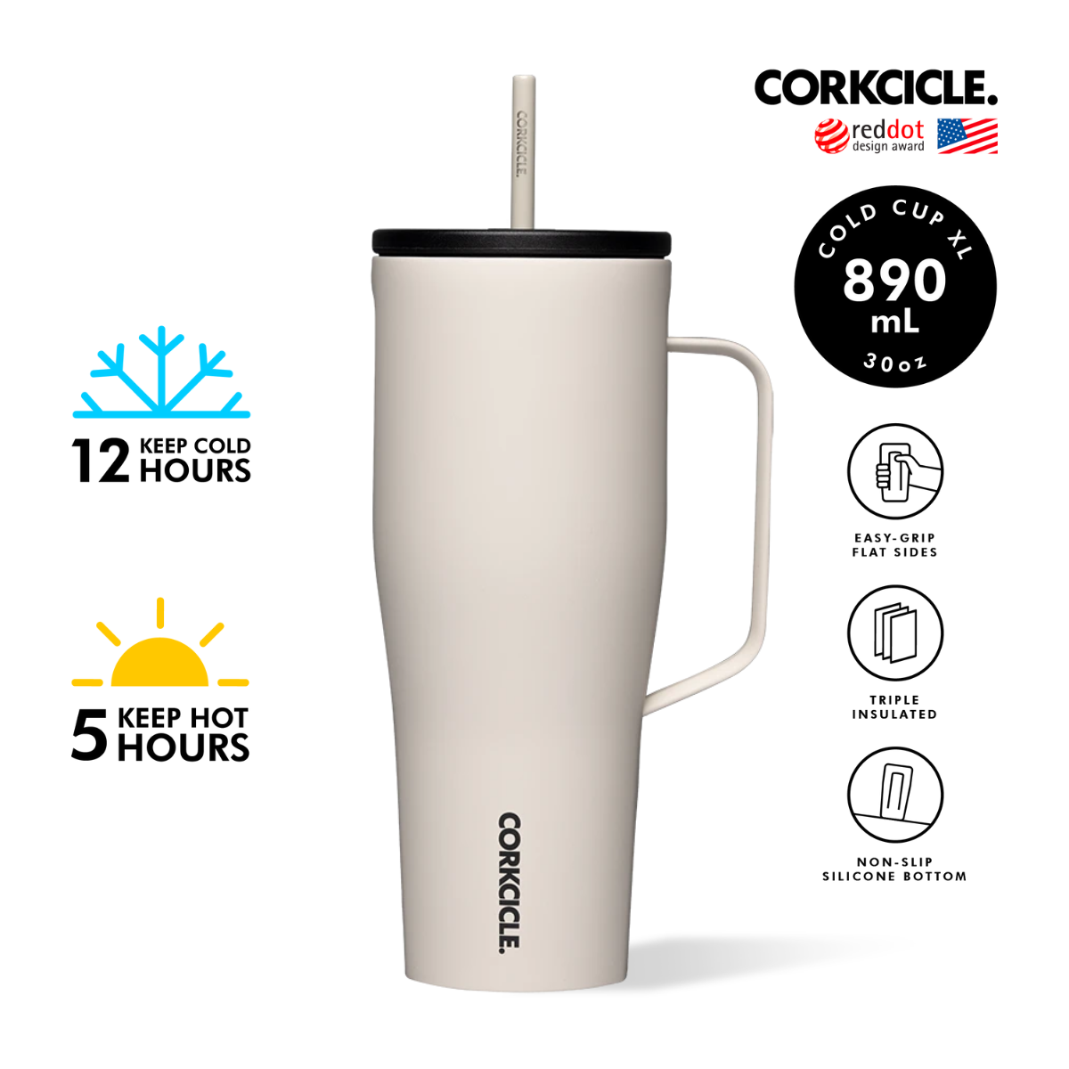 CORKCICLE : COLD CUP XL LATTE 30OZ