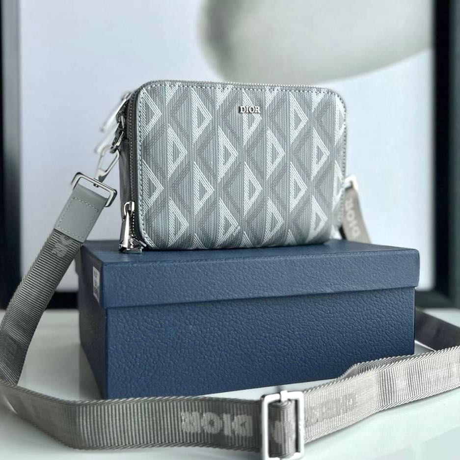 Pouch with best sale shoulder strap dior