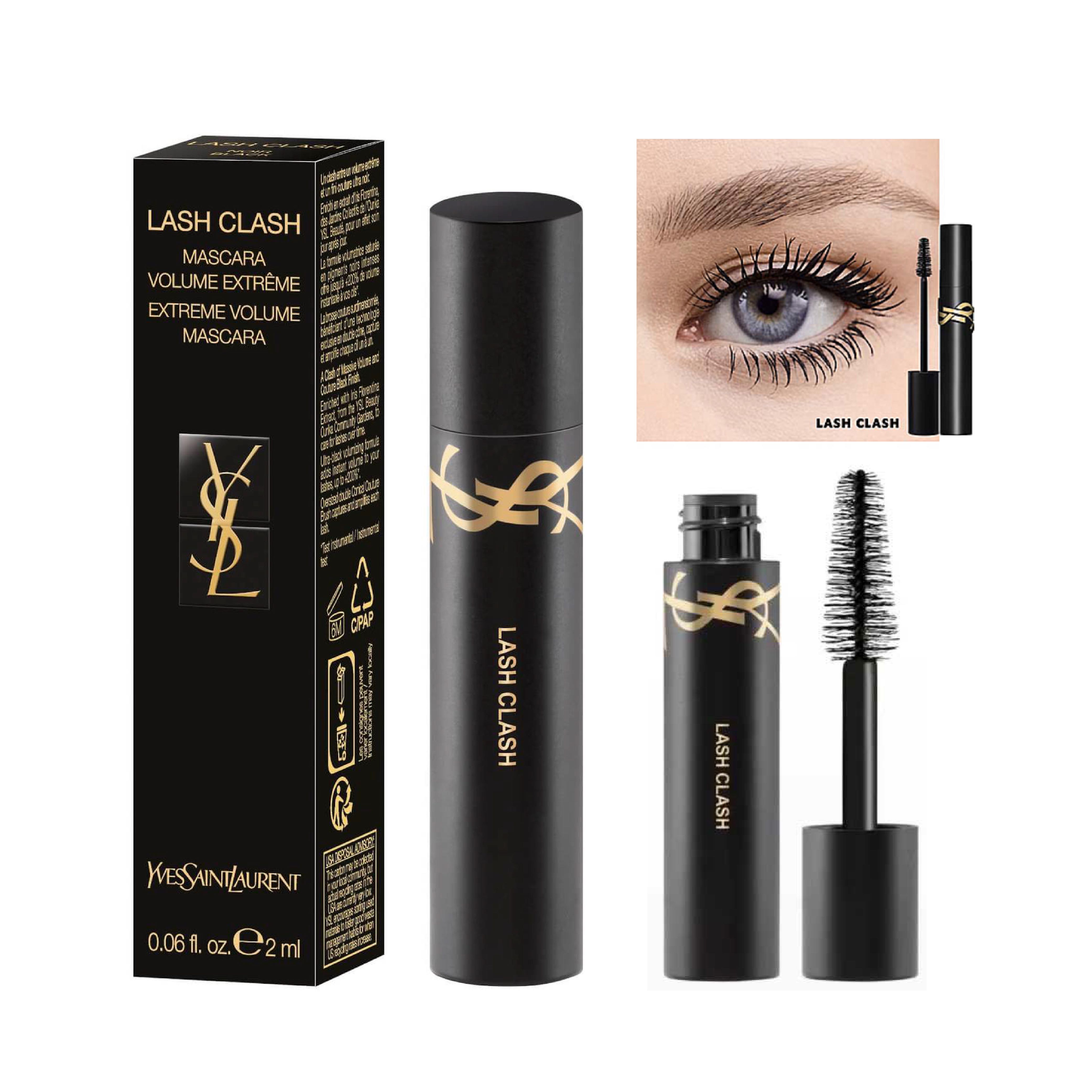 YSL Lash Clash Extreme Volume Mascara 2ml. LINE SHOPPING