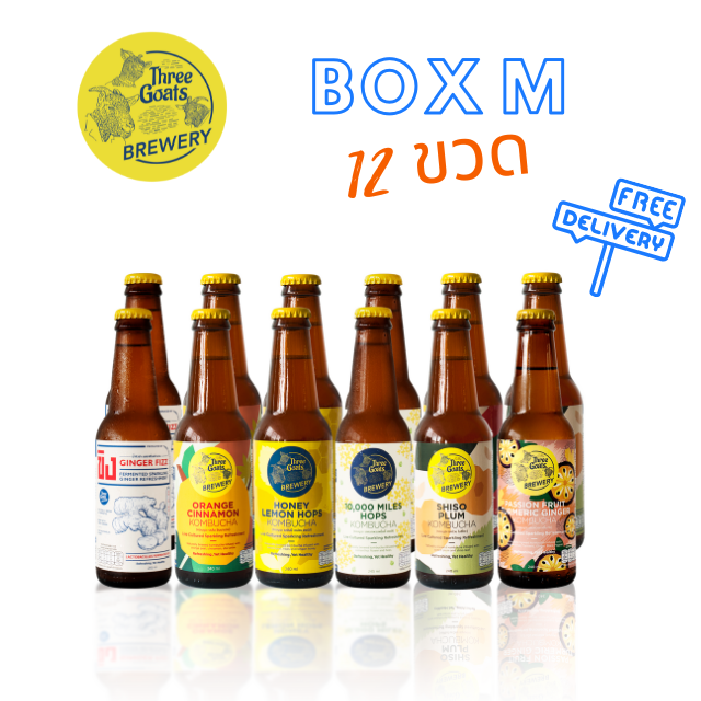 FREE DELIVERY- 1 Box of 12 Bottles Kombucha | LINE SHOPPING
