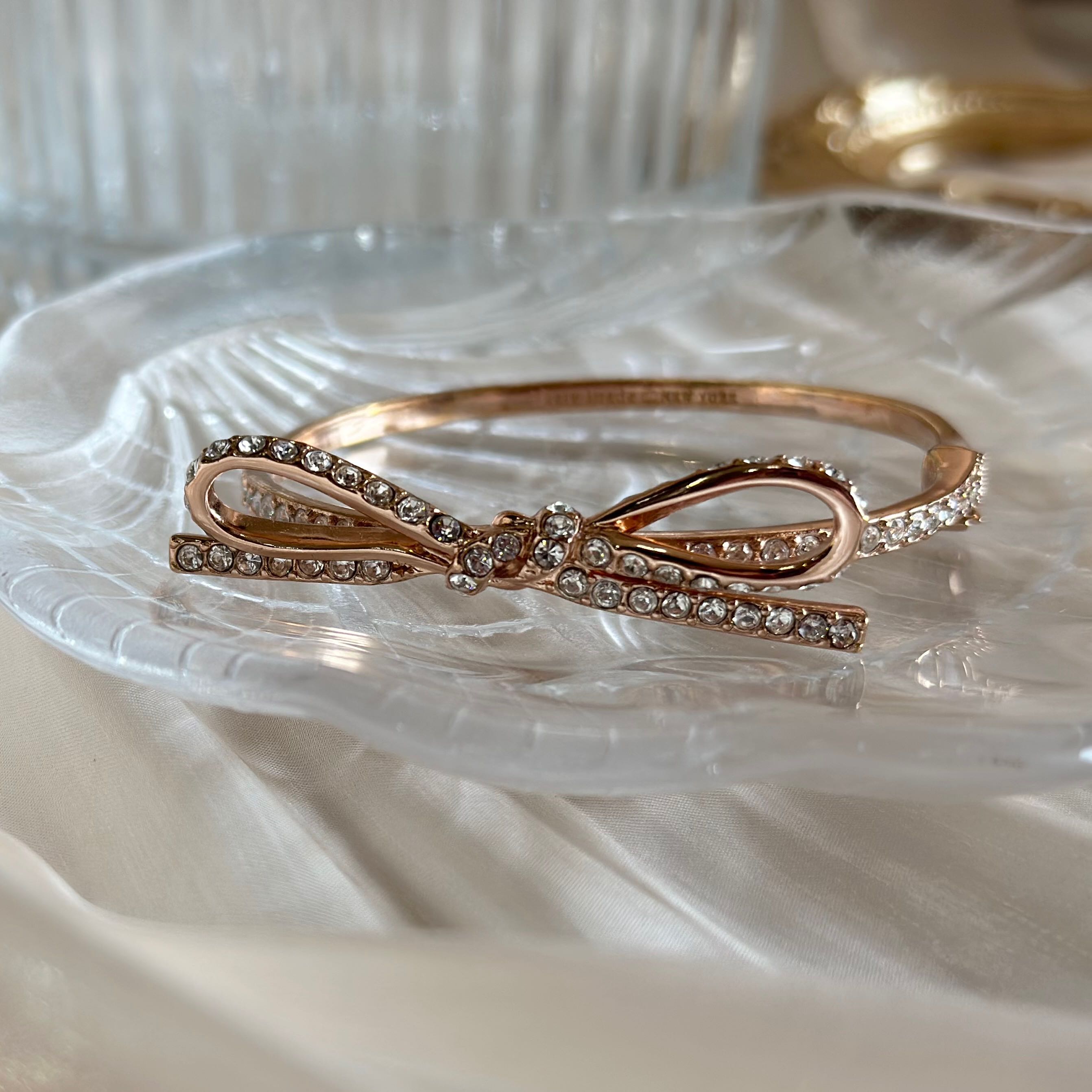 Kate spade rose 2024 gold bow ring