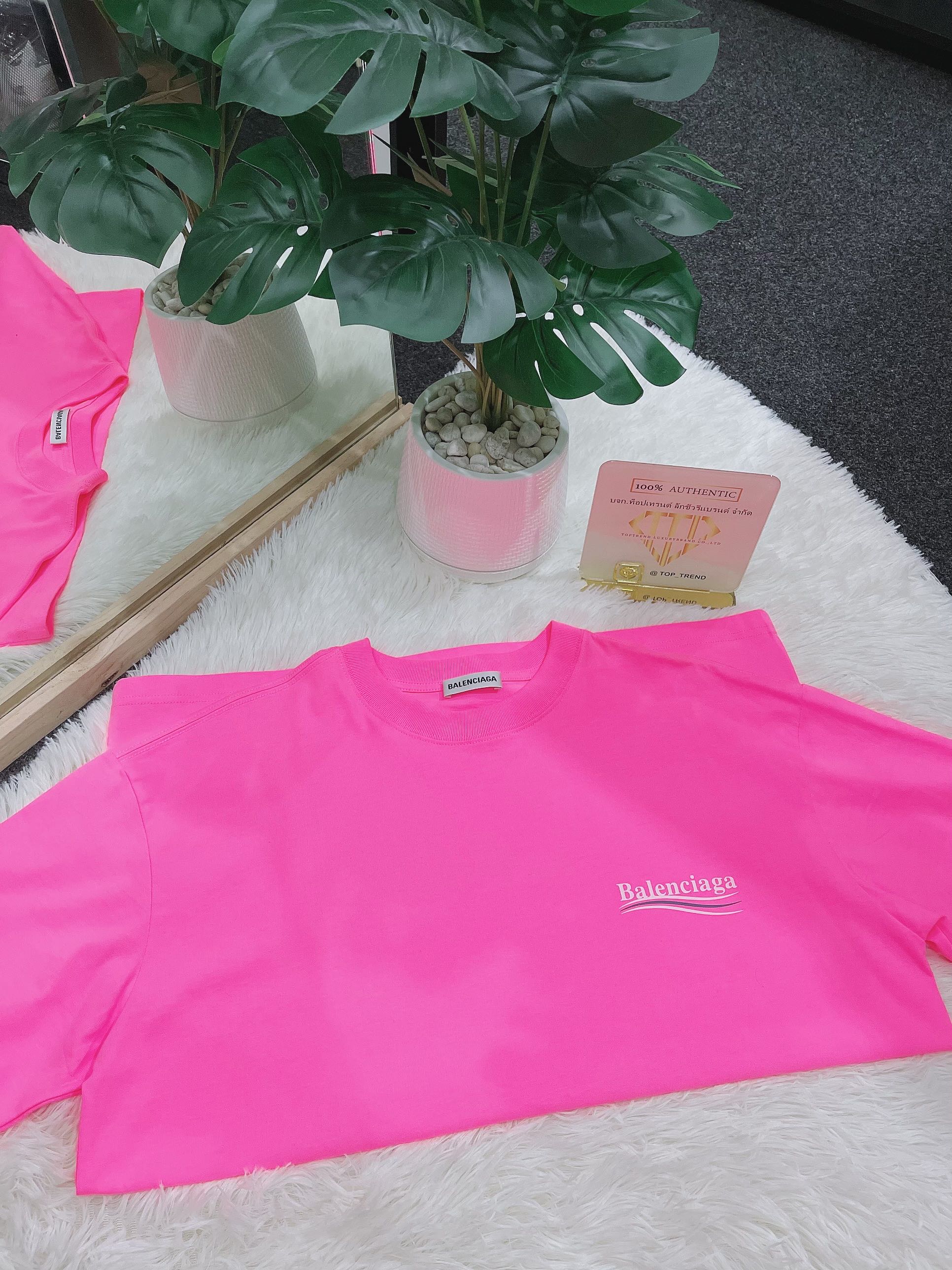 Balenciaga wave logo t shirt hot sale