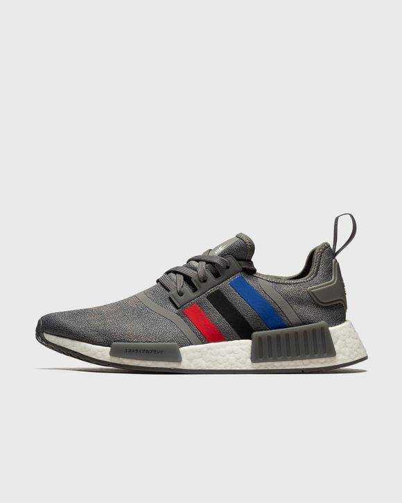 Grey and red adidas nmd discount