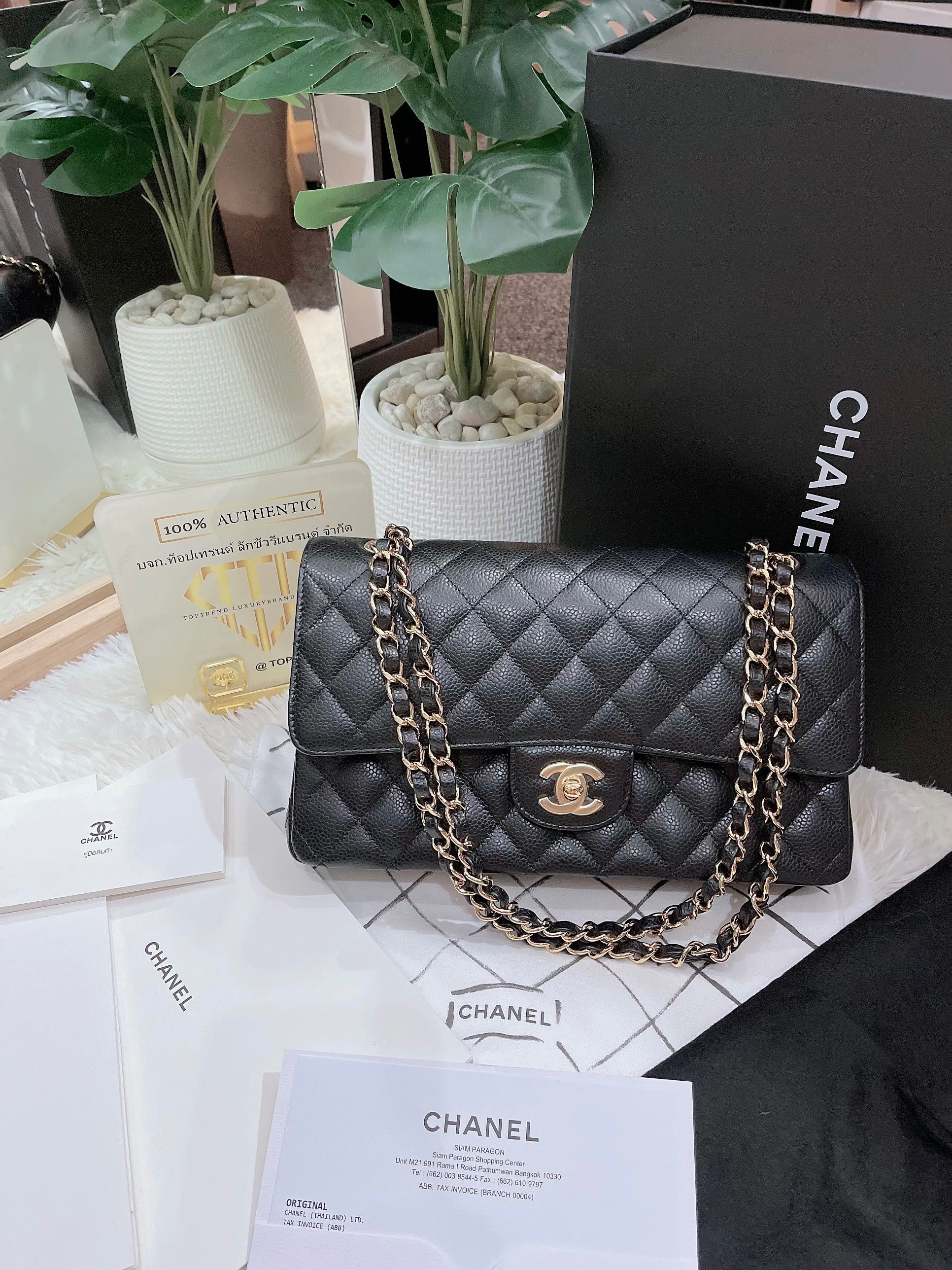 Unused!! Chanel Classic 10 ghw microchip Shop Thai 10/2021