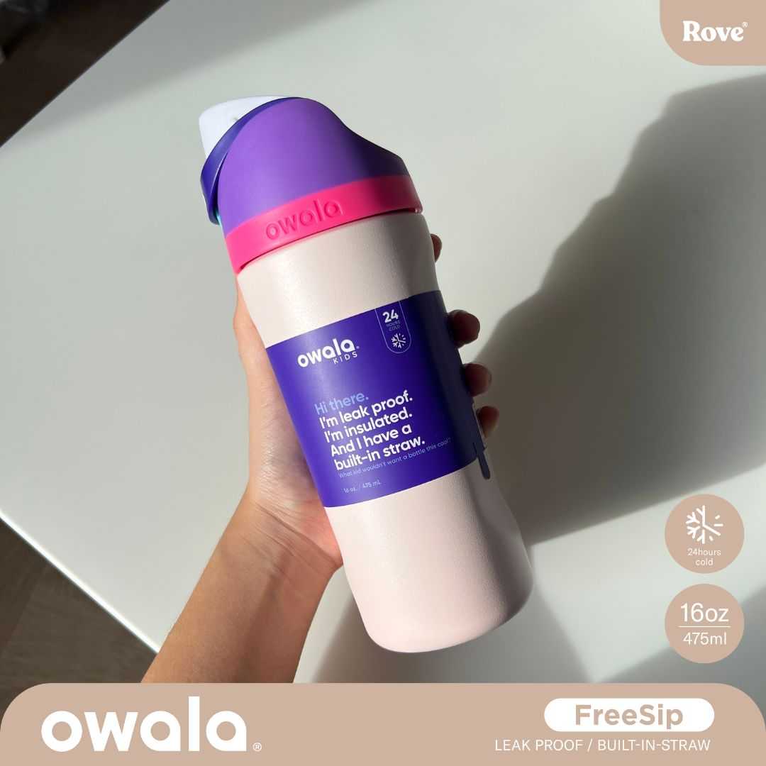 Owala 16 oz Bunny Business FreeSip Water Bottle