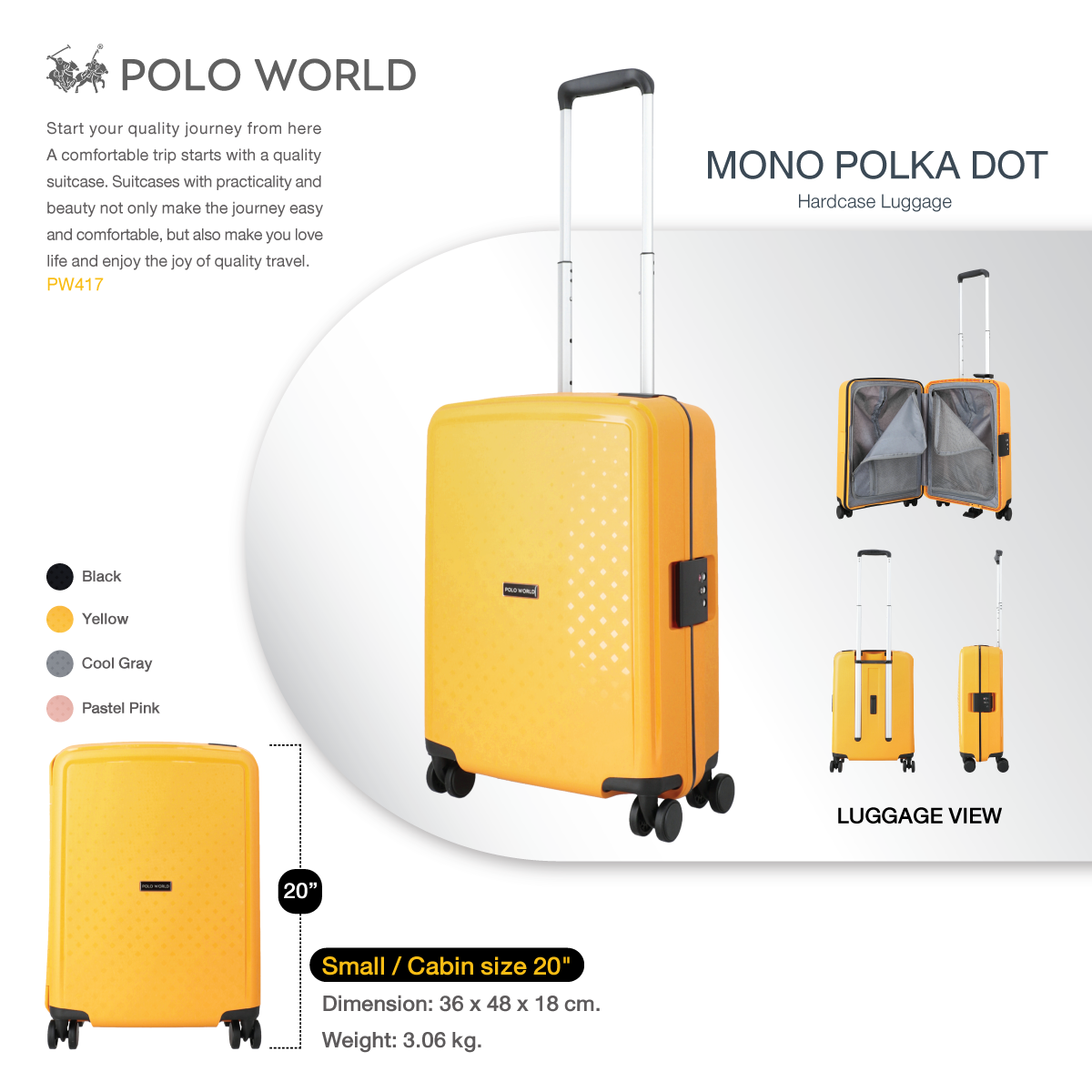 Polo cheap world suitcase