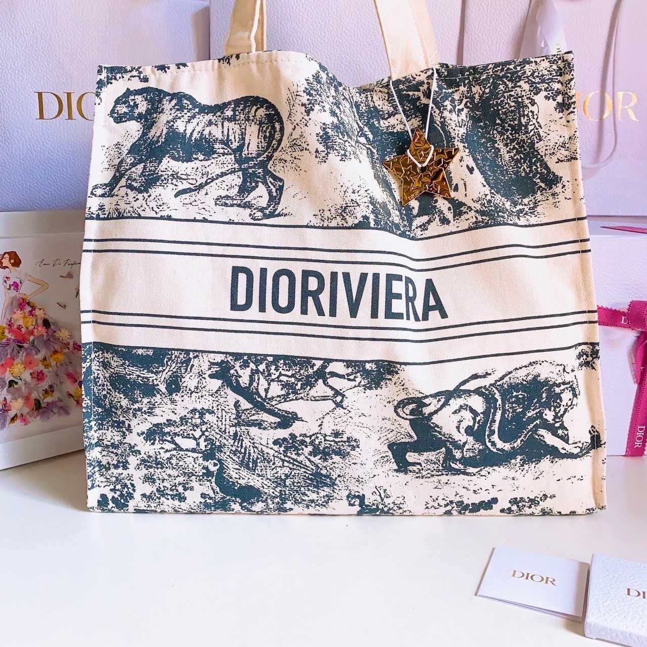 Dior top riviera tote