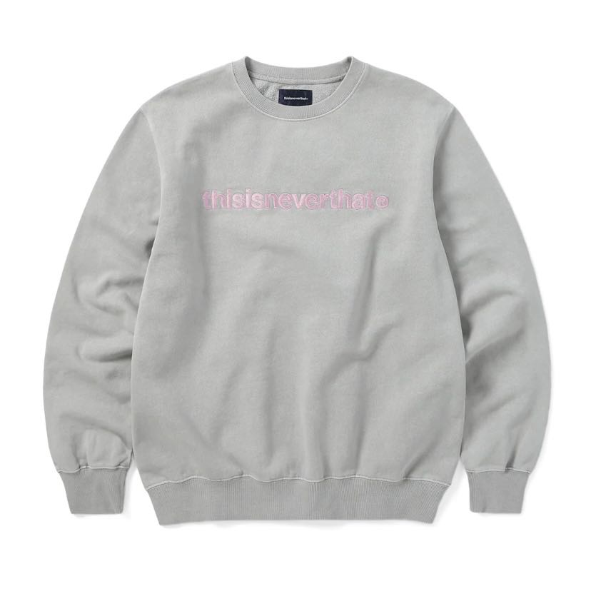 Thisisneverthat T-Logo Crewneck Grey (M) | LINE SHOPPING