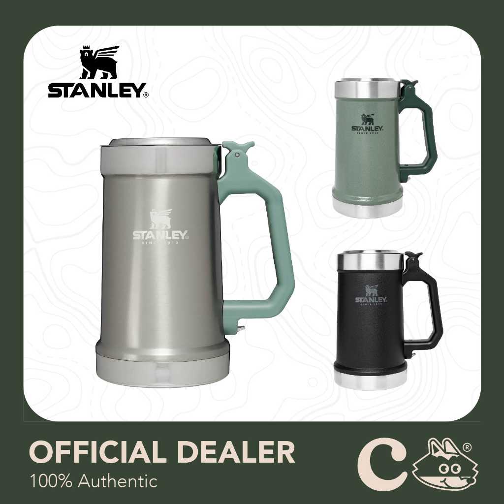 Stanley Classic Bottle Opener Beer Stein 24 oz - Hammertone Green