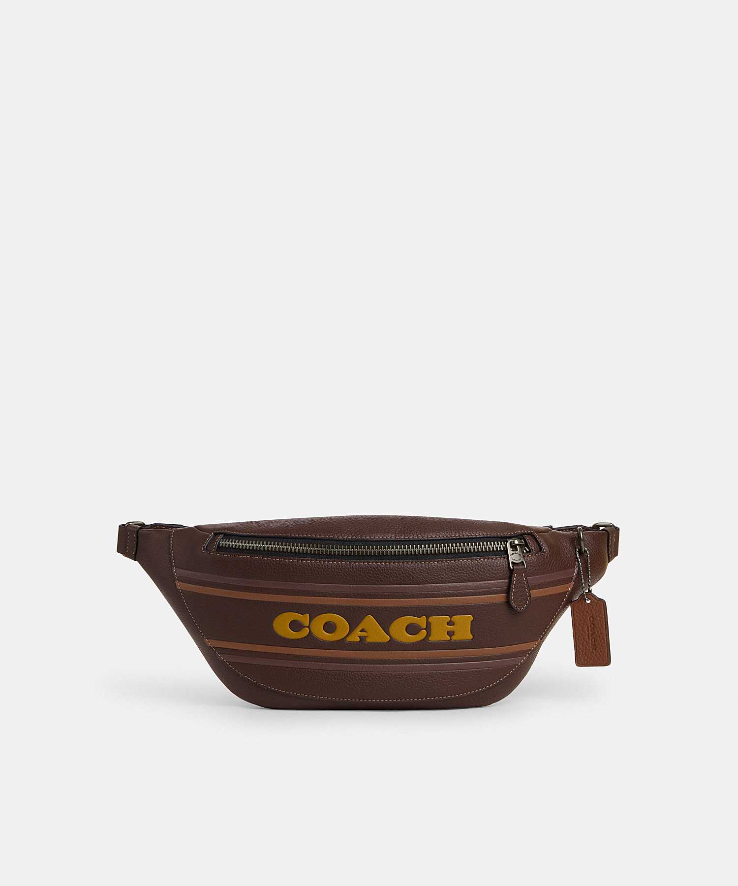 COACH WARREN BELT BAG WITH COACH STRIPE CH000 QBMAA LINE SHOPPING
