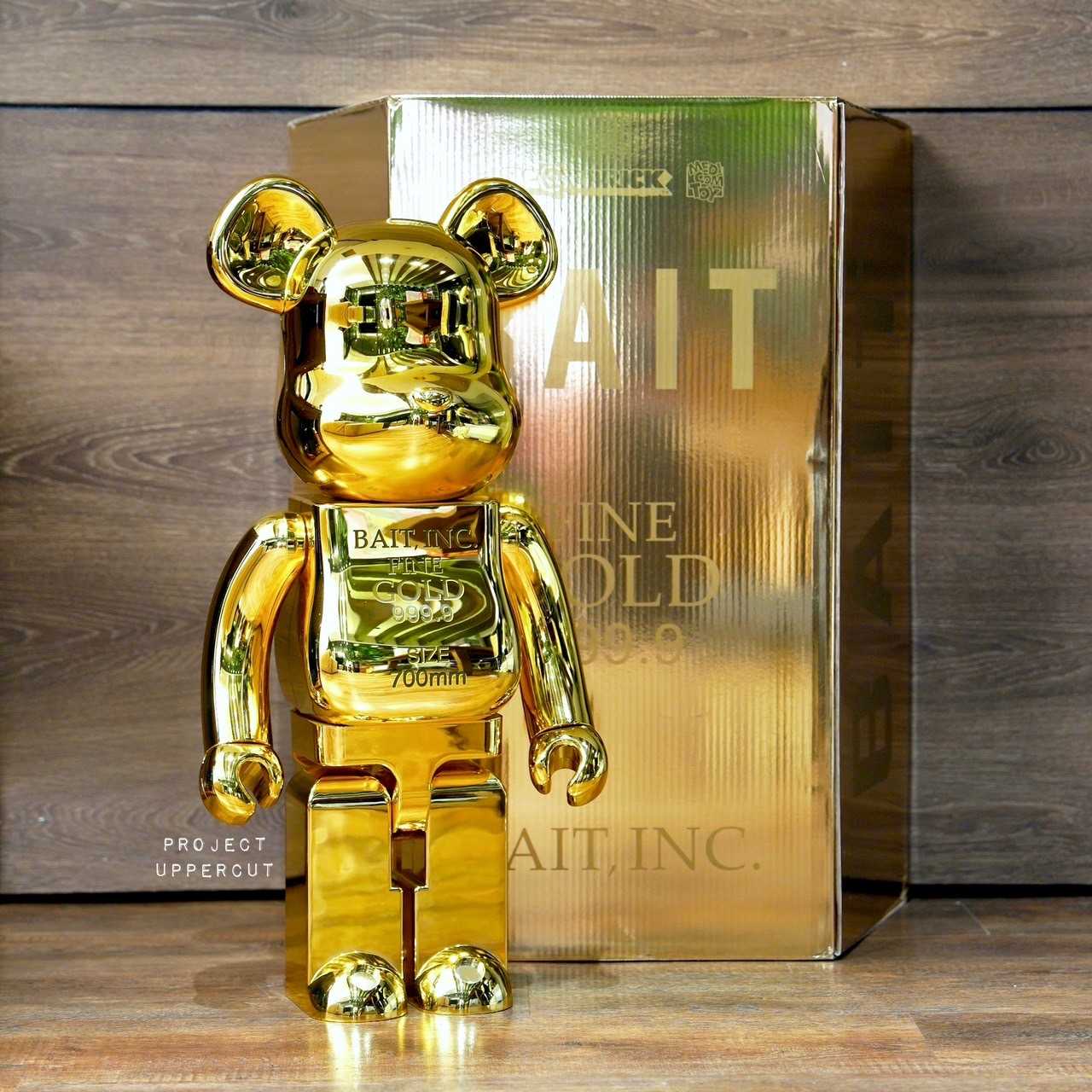 BE RBRICK 1000 BAIT GOLD BAR DISPLAYED ITEM LINE SHOPPING