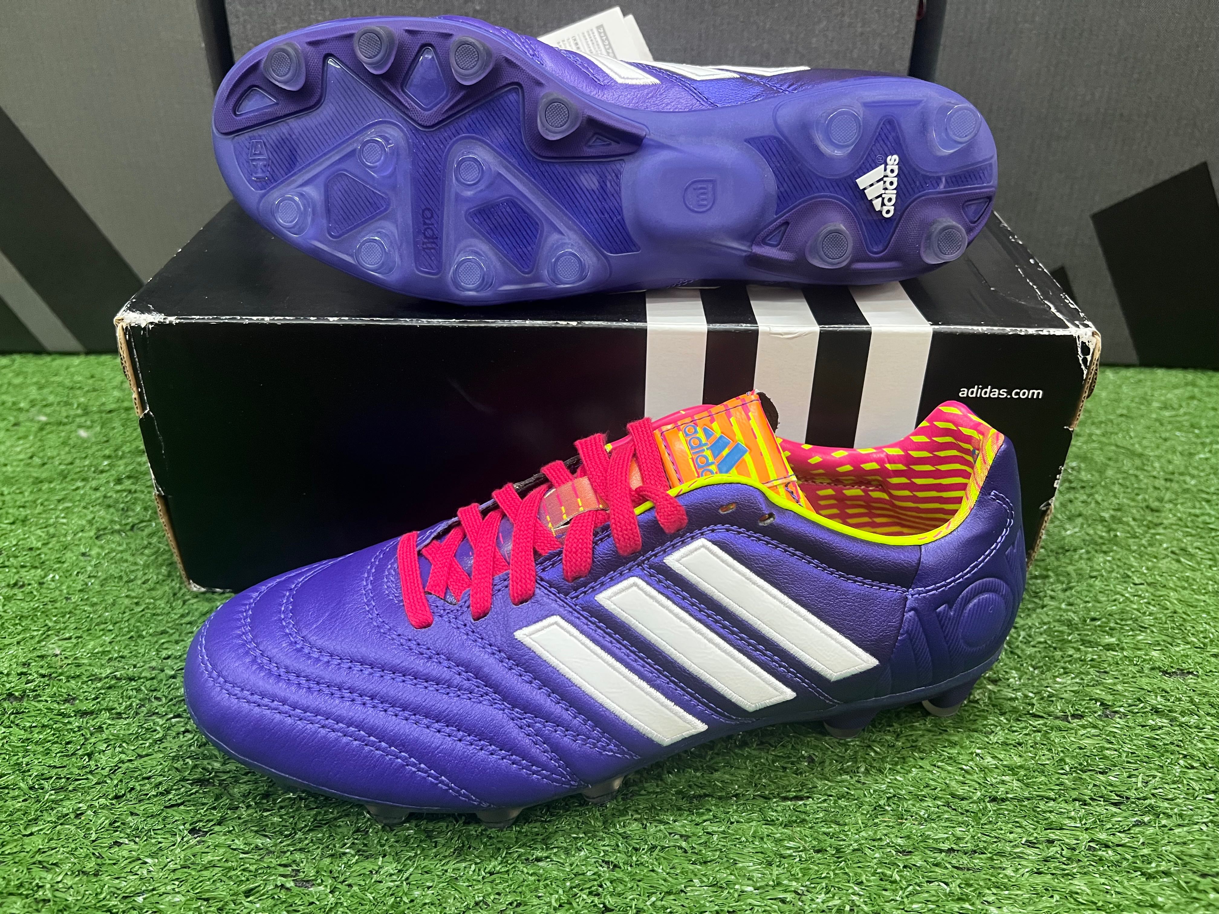 สตั๊ด รองเท้าฟุตบอล Adidas 11pro Pathiqe hg japan ตัวท๊อป หนัง