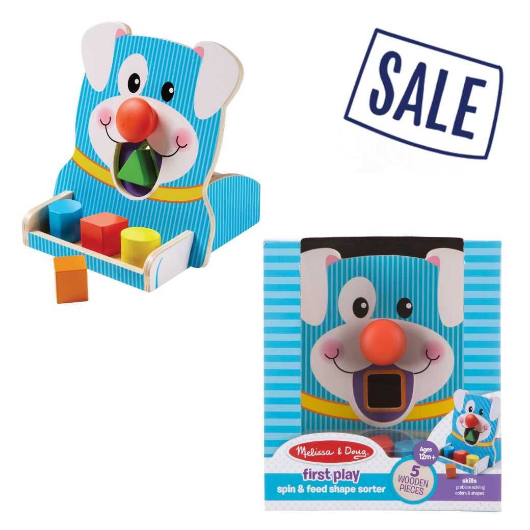 Melissa and doug spin and feed shape sales sorter