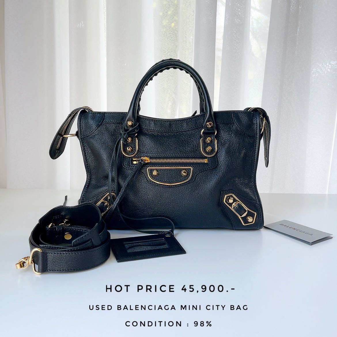Balenciaga mini city best sale bag second hand