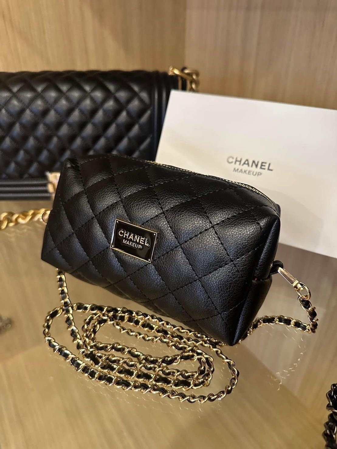 Chanel makeup bags sale on sale