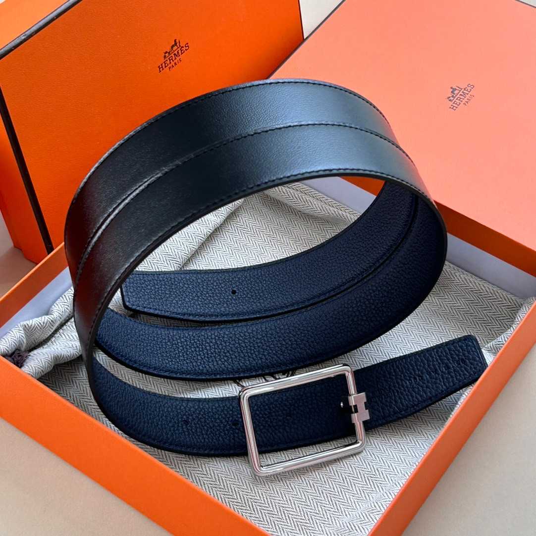 Reversible leather strap 32 mm