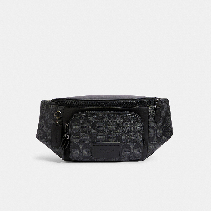 Coach C3765 Track Belt Bag In Signature Canvas QBMI5