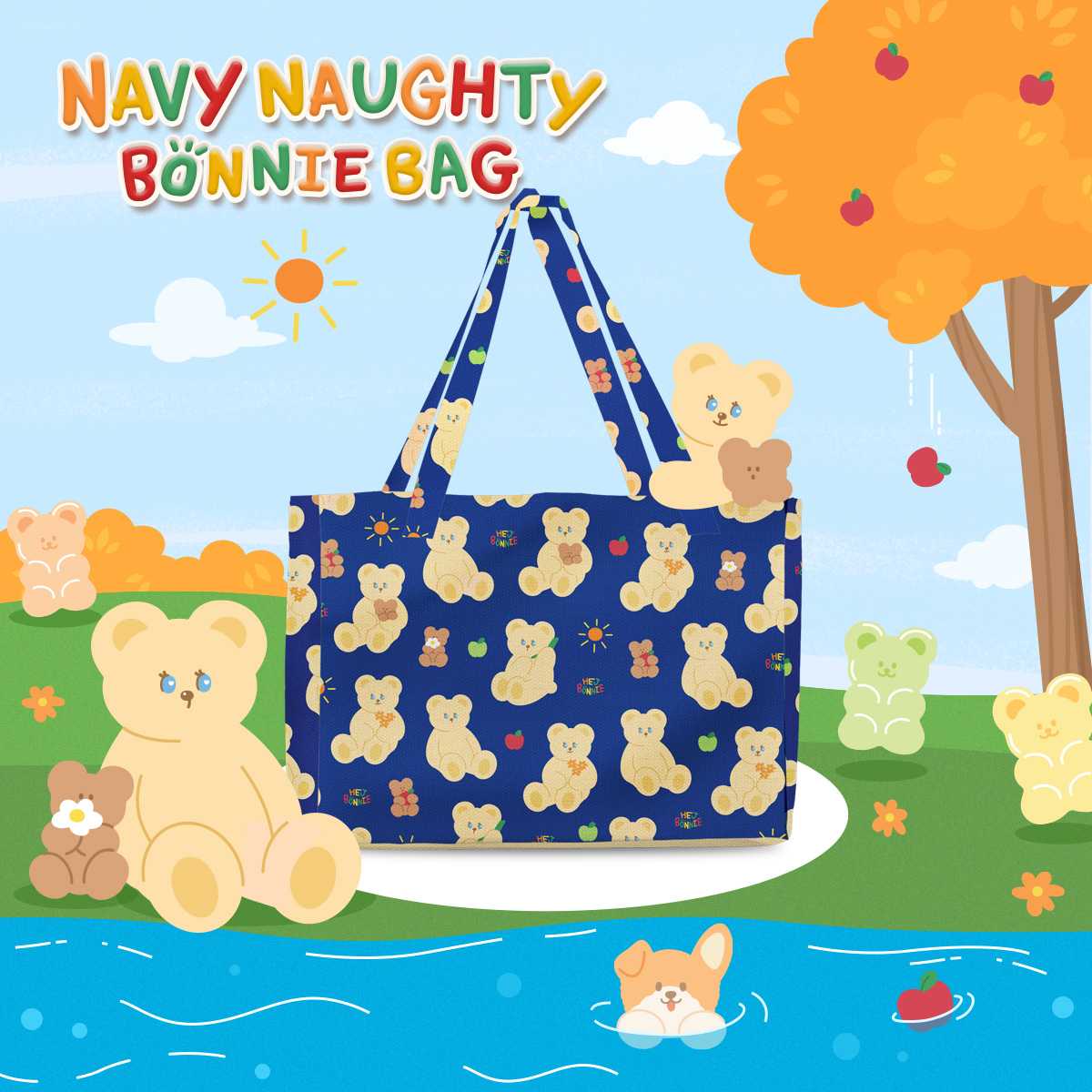 Naughty Navy Bonnie Bag l Hej Bonnie Official LINE SHOPPING