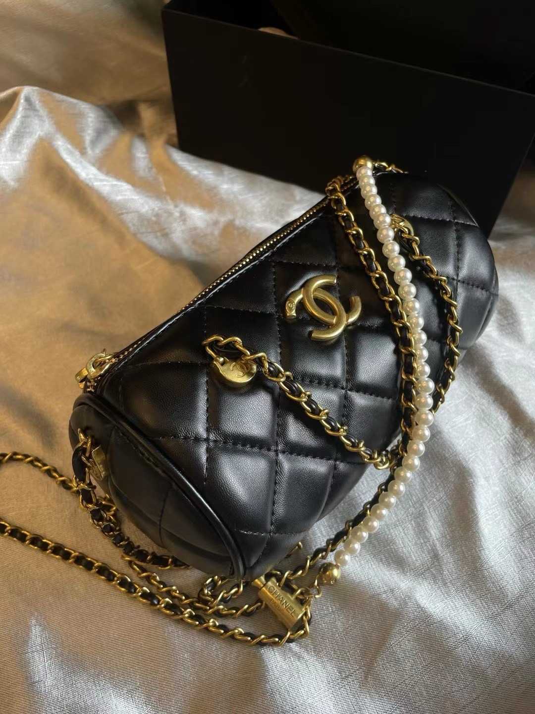 Chanel Vip Gift Duffle Crossbody Bag