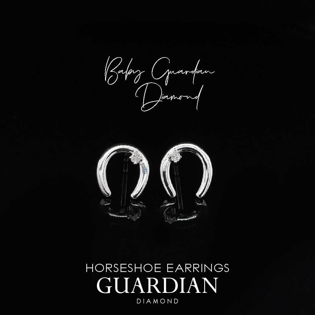 (พร้อมส่ง) Horseshoe Baby Guardian Diamond/Earrings | LINE SHOPPING