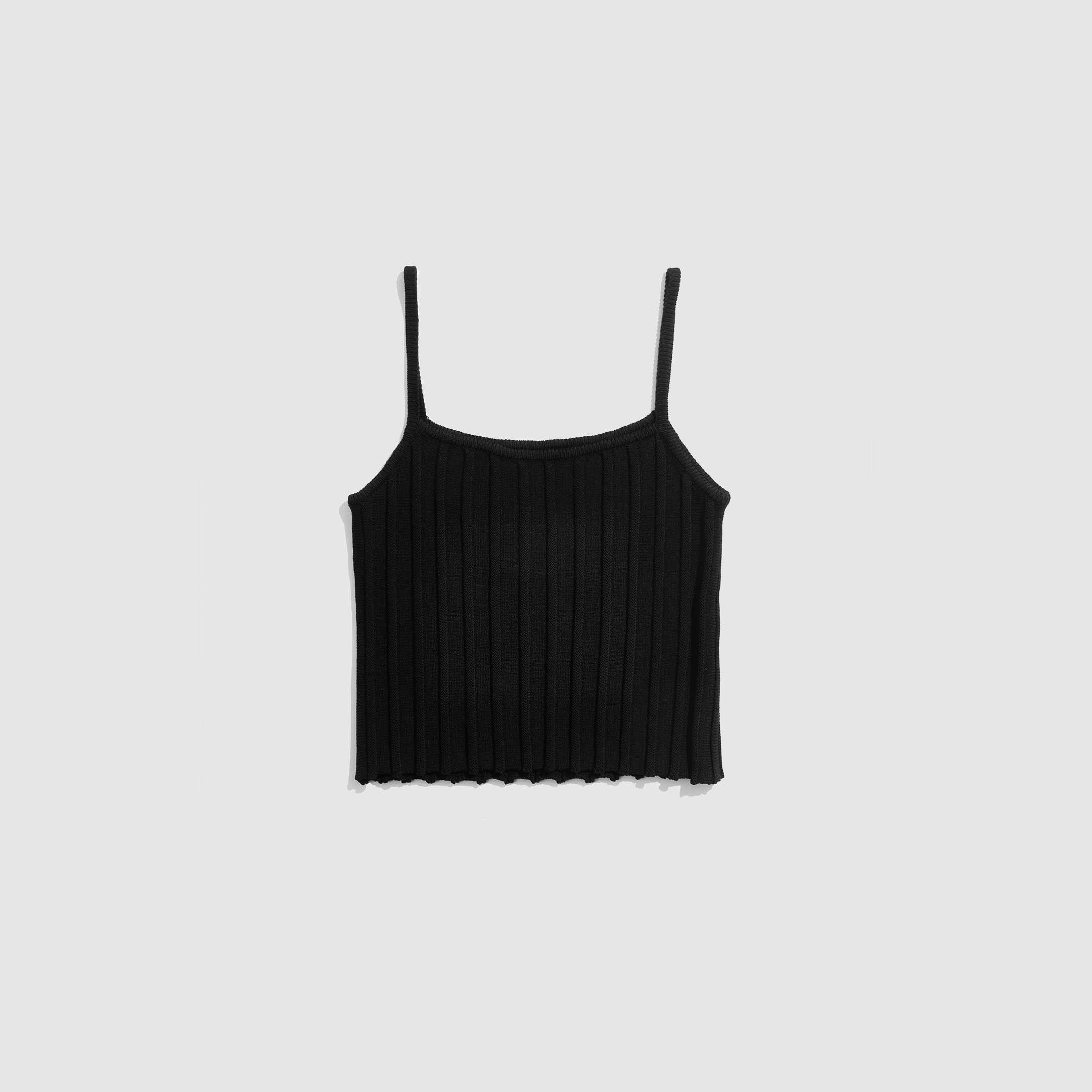 Madmatter / Knitcircle Knit Camisole Black | LINE SHOPPING