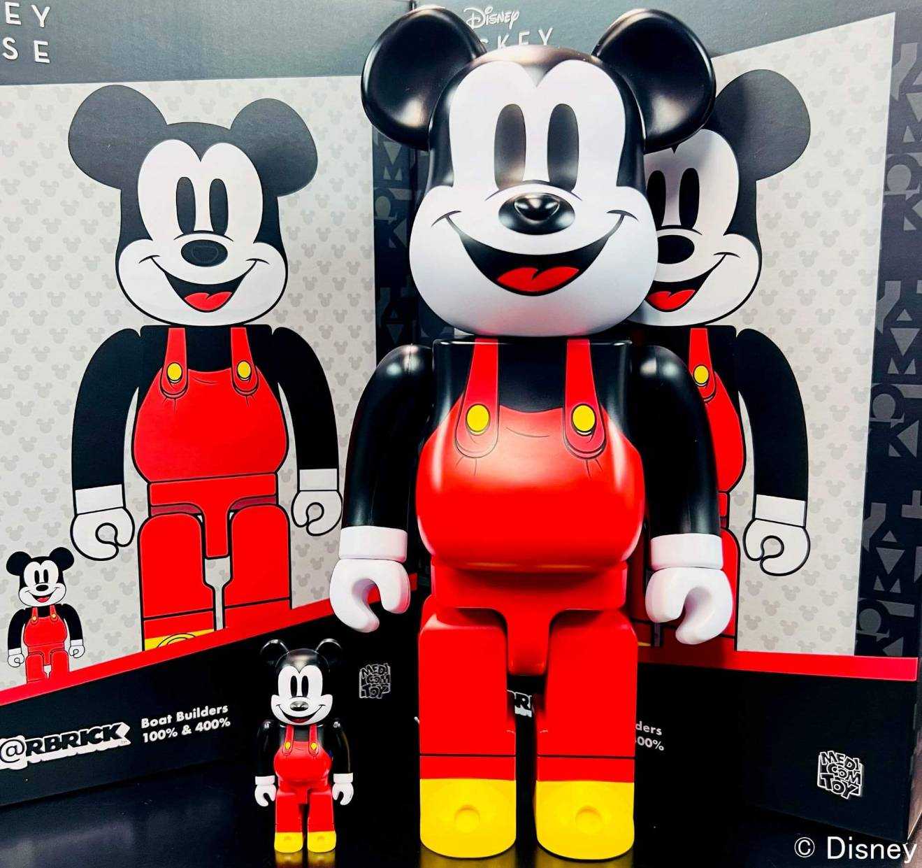 Be@rbrick Mickey Mouse Boat Builders 100%+400% | LINE SHOPPING