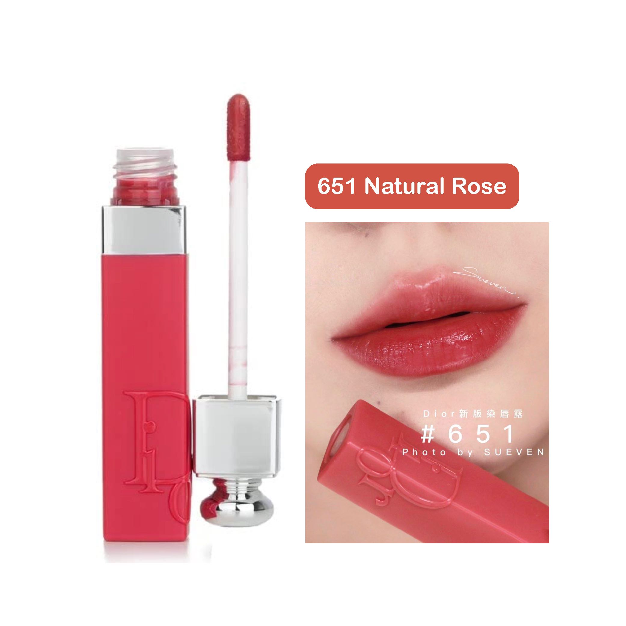 Dior Lip Tint Hydrating Notransfer (เบอร์ 651) Natural Rose LINE