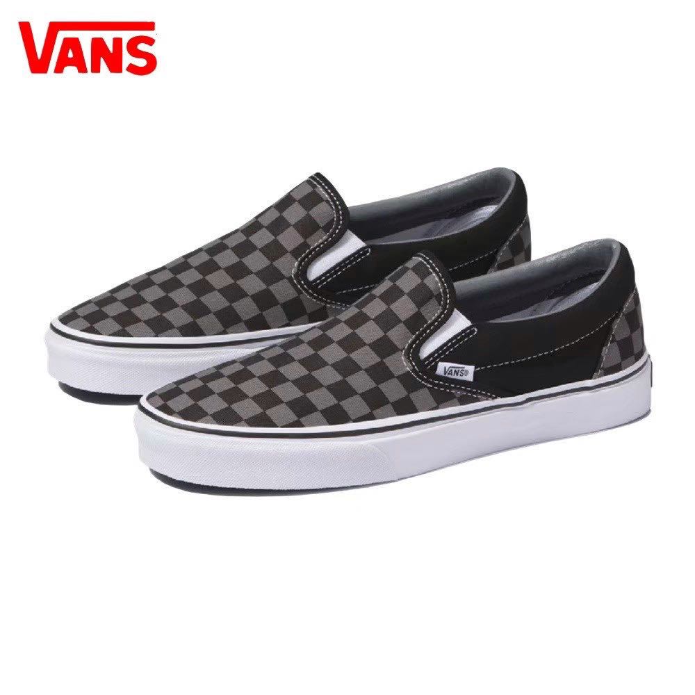 Vans Classic Slip On Checkerboard Black Pewter Checkerboard