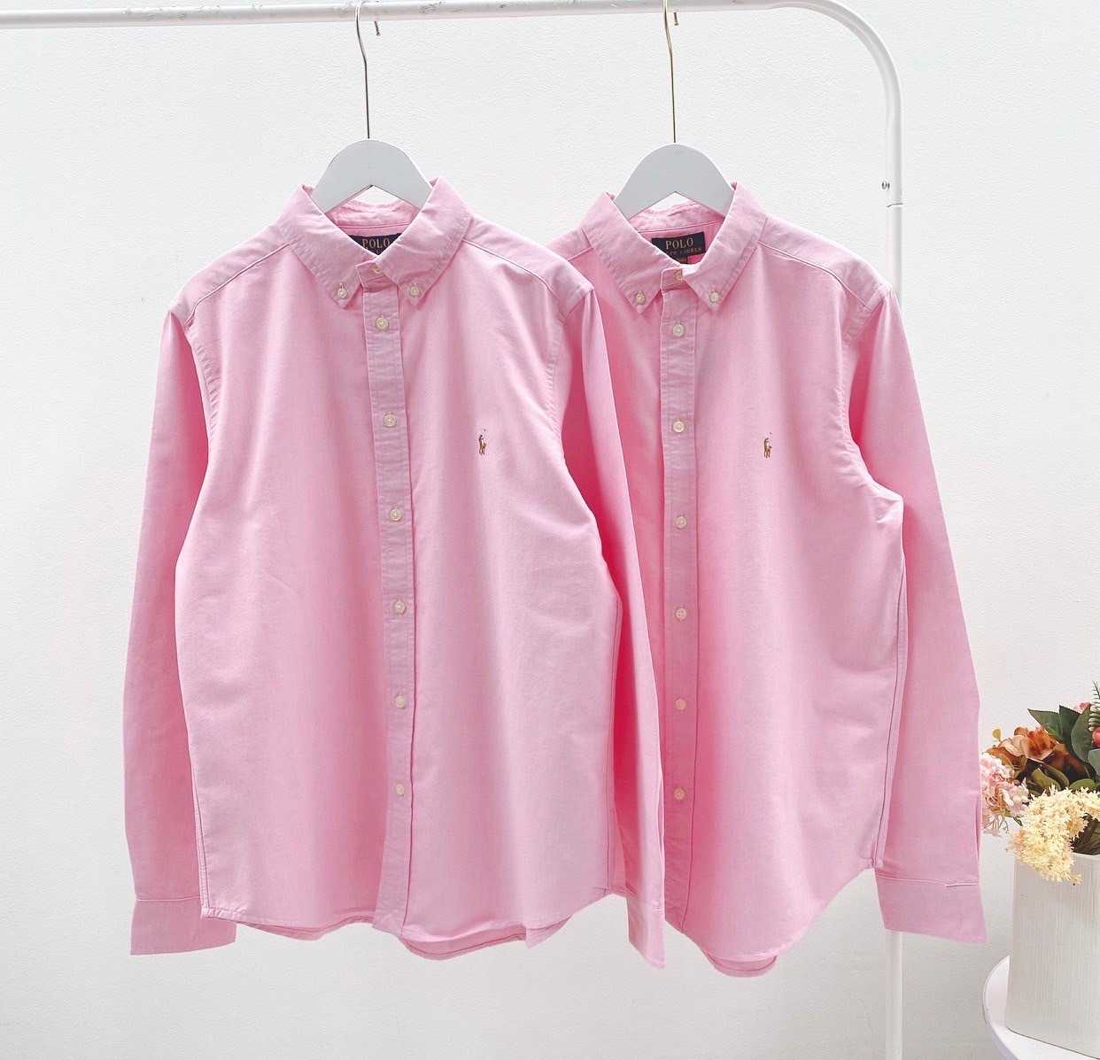 Ralph Lauren Oxford Shirt (Pink) | LINE SHOPPING