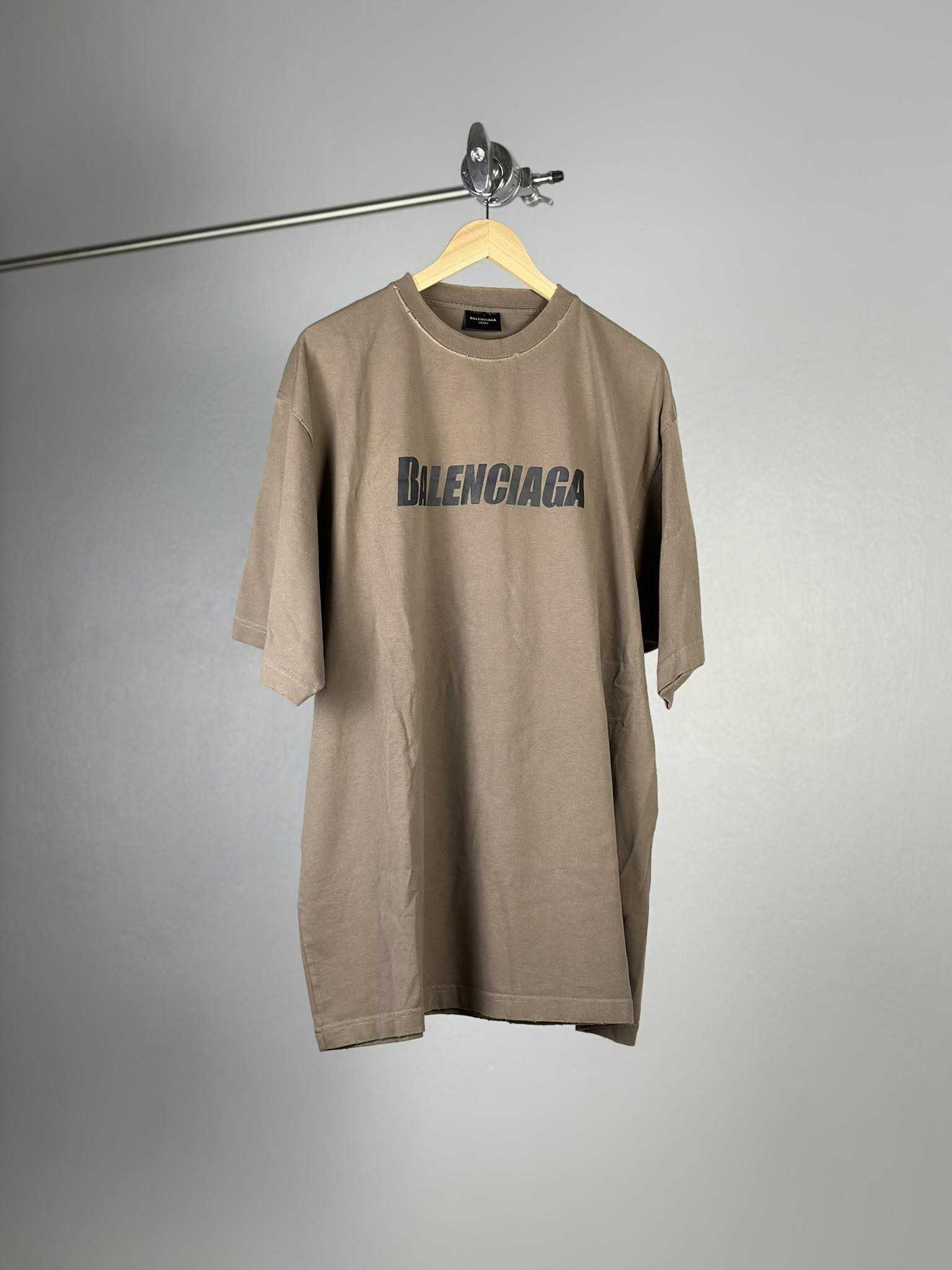 New BALENCIAGA LOGO BOXY T Shirt LINE SHOPPING