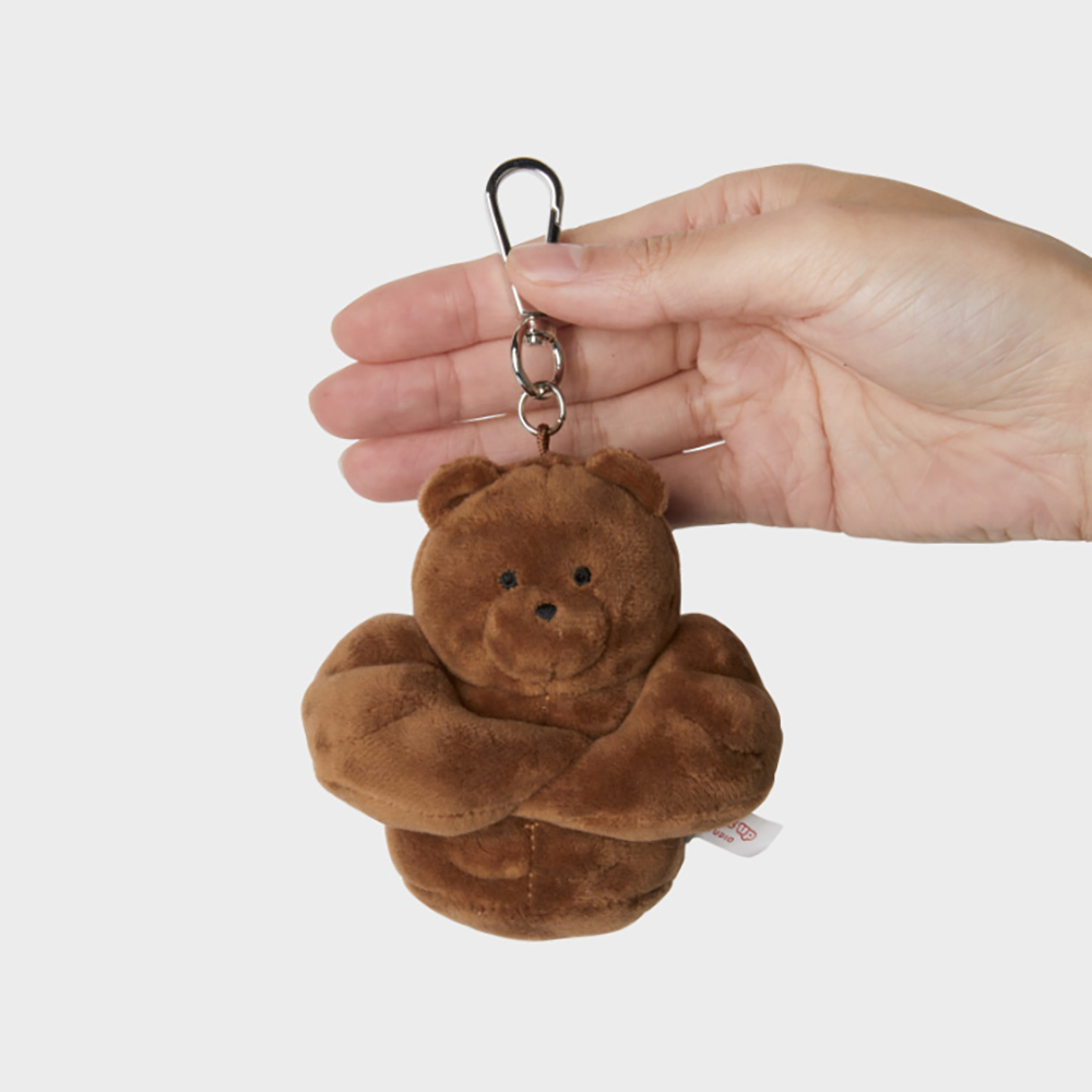 【国内在庫】 ライトアップマドンクマ日焼けぬいぐるみ人形キーリング – LINE 小物