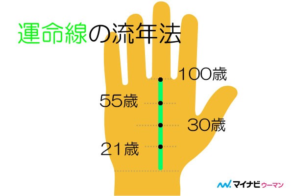 大人になると現れる手相 運命線 の見方 マイナビウーマン