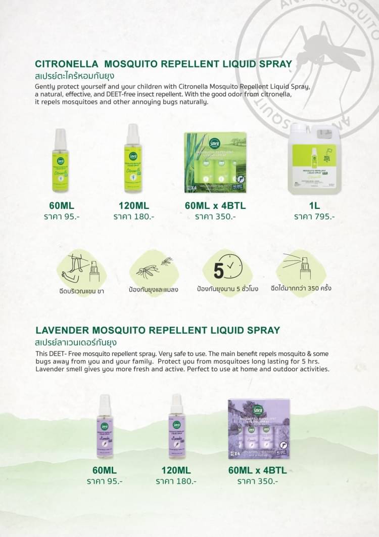 Smell Lemongrass Spray liquide anti-moustique fait à la main (Lavande) –  LMCHING Group Limited