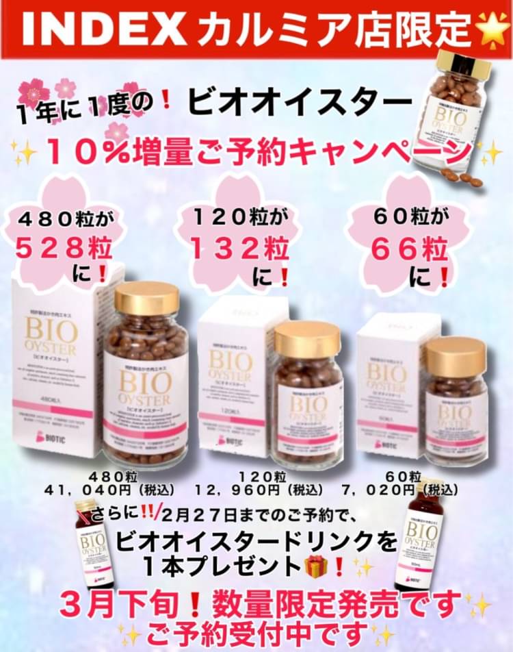 大特価!! ビオオイスター www.naranon.org.br ショッピング卸売 480粒