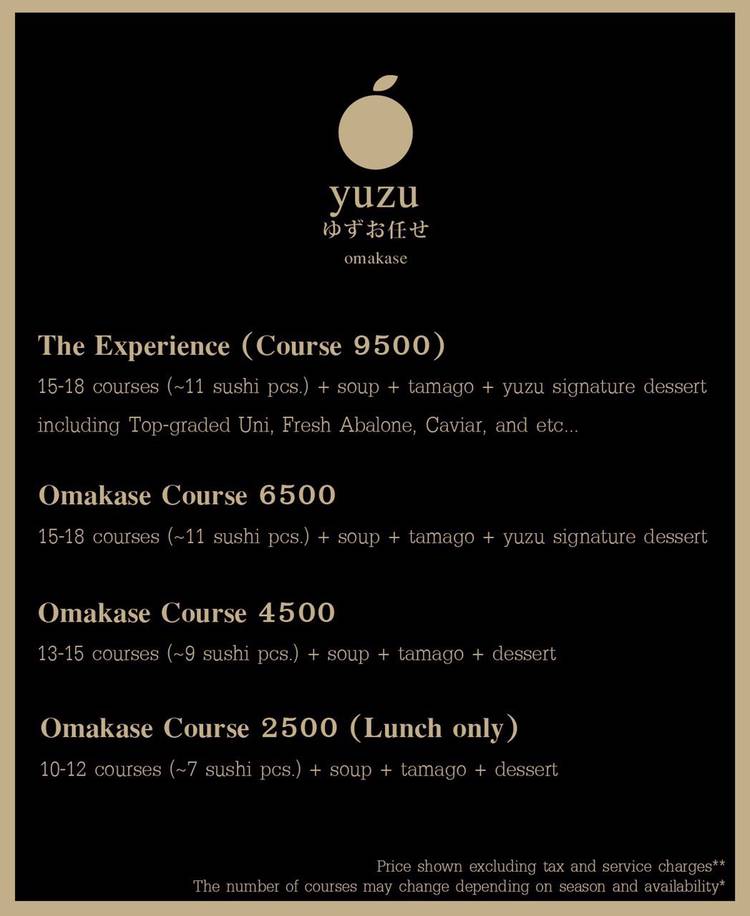 Yuzu omakase deals